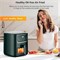 Аэрофритюрница, полностью автоматическая интеллектуальная бытовая электрическая духовка объемом 10 л с прозрачным окном и внутренней подсветкой, 1400 Вт 220 В, светодиодный цифровой сенсорный экран, выпечка с циркуляцией горячего воздуха на 360° 1000012003