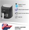 Аэрофритюрница Admiral 3,7 л, приготовление без масла, цифровое сенсорное управление, можно мыть в посудомоечной машине, мощность 1300 Вт 1000012071