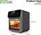 Аэрофритюрница VAODO, настольная духовка объёмом 15 л с прозрачным окном для приготовления пищи, большая аэрофритюрница с интеллектуальным цифровым сенсорным экраном для выпечки, жарки и сушки. 1000012072