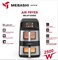 Аэрофритюрница Mebashi ME-AF1200DS, 2500 Вт, две корзины по 5,5 л каждая, цифровой сенсорный экран, 8 программ приготовления, технология Rapid Air, интеллектуальная отделка, дверца из нержавеющей стали с окошком 1000012101