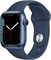 Смарт-часы Apple Watch Series 7 (GPS, 41 мм) — корпус из синего алюминия, спортивный ремешок Abyss Blue — стандартный. Фитнес-трекер, приложения для измерения уровня кислорода в крови и ЭКГ, постоянно включенный дисплей Retina, водонепроницаемость (обновл 1000013083