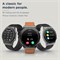 Умные часы Pebble Revo, сенсорный HD-экран 1,3 дюйма (3,3 см), Bluetooth-звонки, умные часы с подвижным пользовательским интерфейсом и технологией двух кнопок, SpO2, мониторинг пульса и температуры (кожаный корпус из светло-коричневого материала) 1000013172