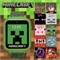 Светодиодные умные часы Minecraft Kids с циферблатами 10 криперов и мобов, шагомером, селфи-камерой, видеозаписью, диктофоном, таймером, увлекательными играми, калькулятором и обоями. Подходит для запястья 5,5–8 дюймов. 1000014144