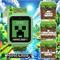 Светодиодные умные часы Minecraft Kids с циферблатами 10 криперов и мобов, шагомером, селфи-камерой, видеозаписью, диктофоном, таймером, увлекательными играми, калькулятором и обоями. Подходит для запястья 5,5–8 дюймов. 1000014144