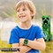 Светодиодные умные часы Minecraft Kids с циферблатами 10 криперов и мобов, шагомером, селфи-камерой, видеозаписью, диктофоном, таймером, увлекательными играми, калькулятором и обоями. Подходит для запястья 5,5–8 дюймов. 1000014144