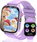 Умные часы kaacly для детей, подарок для мальчиков и девочек с 1,83-дюймовым экраном, самодельными обучающими карточками, музыкальными сказками на ночь, умные часы, подарки на день рождения, игрушка для детей 4, 5, 6, 7, 8+ (фиолетовый) 1000014229