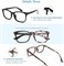 Очки от синего света, без рецепта, с прозрачными линзами для женщин и мужчин, оправа для очков с прозрачными линзами, защита от усталости глаз и УФ-бликов, для компьютерных игр, телевизоров, телефонов, экранов, квадратная оправа (3 шт.) 1000016989