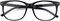 GQUEEN Groer Rahmen Hornbrille Brille Ohne Strke Fake Brille Nerdbrille Damen Herren UV400,PE1 1000017015
