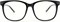 GQUEEN Groer Rahmen Hornbrille Brille Ohne Strke Fake Brille Nerdbrille Damen Herren UV400,PE1 1000017015