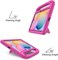 Чехол SKEIDO для планшета Samsung Galaxy Tab S6 Lite 10,4 дюйма 2024/2022/2020 SM-P610/SM-P615, детский, легкий, ударопрочный, из ЭВА, защитный чехол с ручкой-подставкой (розовый) 1000018610