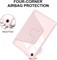 Вращающийся чехол для Samsung Galaxy Tab A9 Plus 11 дюймов (2023, SM-X210/X216/X218) с держателем для S Pen, ударопрочный чехол с прозрачной задней панелью, автоматический выход из спящего режима, розовый 1000018627