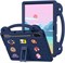 Чехол для планшета Lukione Kids, совместимый с Honor Pad x8a 11 дюймов (2024), лёгкий, ударопрочный, с ручкой-подставкой, симпатичный дизайн своими руками, плечевой ремень, детский чехол для x8a 11 дюймов (синий) 1000018648