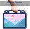 Чехол для планшета Lukione Kids, совместимый с Honor Pad x8a 11 дюймов (2024), лёгкий, ударопрочный, с ручкой-подставкой, симпатичный дизайн своими руками, плечевой ремень, детский чехол для x8a 11 дюймов (синий) 1000018648