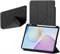 Совместимо с планшетом HUAWEI MatePad 11,5" 2025/2024, Y-образный кожаный чехол с держателем для карандаша, защитная акриловая задняя панель, автоматическое включение/выключение (черный) 1000018652