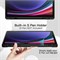 Чехол JETech для Samsung Galaxy Tab S9 11 дюймов с держателем S Pen, мягкий защитный чехол-подставка из ТПУ с тремя складками, поддержкой зарядки S Pen, автоматическим включением/выключением (графитовый черный) 1000018740