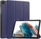 Чехол Galaxy A9 для планшета Samsung Galaxy Tab A9 8,7 дюйма, 2023, тонкий чехол-книжка из кожи Castor + микрофибры, защитный чехол-подставка с тремя складками, автоматический выход из спящего режима, синий 1000018742