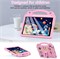 Чехол для планшета Lukione Kids, совместимый с Apple iPad Air 11 дюймов M3 2025 (11 дюймов), легкий ударопрочный защитный чехол с ручкой-подставкой, симпатичный дизайн (розовый) 1000018773