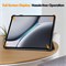 Чехол для OnePlus Pad 2 12,1 дюйма, тонкий, складывающийся в три раза, с несколькими углами обзора, с подставкой, из искусственной кожи, с функцией автоматического перехода в спящий режим/пробуждения, тонкий чехол для планшета OnePlus Pad 2 2024 (черный) 1000018797