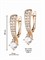 Бижутерия Xuping Jewelry Co. представляет собой женские серьги с камнями и покрытием золотом. 1000018810