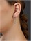 Длинные серьги для женщин от Xuping Jewelry Co. с изображением серебра и украшенные искусственными камнями. 1000018814