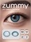 Цветные контактные линзы ZUMMY MIMI SWEETY голубого цвета для глаз, сроком на 12 месяцев, стоят 00.00. 1000020337