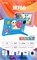 Планшет Modio Kids Tab M750, 7-дюймовый Android, 64 ГБ ПЗУ, 4 ГБ ОЗУ, 4G LTE, Wi-Fi, двойная камера, защитный чехол для детей, розовый/синий 1000021099