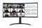 LG 34WR55QC-B 34-дюймовый изогнутый сверхширокоформатный монитор WQHD HDR 10 дюймов, 100 Гц, с разъемом USB Type-C, разрешением 3440x1440, частотой обновления 100 Гц, поддержкой AMD FreeSync и безрамочным дизайном. 84385