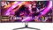Игровой монитор Gawfolk 34 дюйма, UWQHD, 165 Гц, изогнутый, радиус кривизны 1500R, сверхширокоформатный, соотношение сторон 21:9, разрешение 3440x1440, PIP/PBP 1 мс (GTG), 100% sRGB, подсветка FreeSync RGB. Подходит для киберспортивных игр. 1000021524