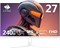 Игровой монитор Z-Edge 27" IPS LED, 240 Гц, MPRT 1 мс, FreeSync, FHD 1920*1080, IPS-панель, DCI-P3 99%, ультратонкая рамка, соотношение сторон 16:9, 400 кд/м?, DP x2, HDMI x2, UG27PJ-White 1000021594