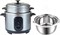 Электрическая рисоварка для домашнего использования - из нержавеющей стали, с функциями приготовления/подогрева, портативная конструкция, внутренняя кастрюля из нержавеющей стали, в комплекте ложка для кастрюли и чашка для приготовления на пару (3 л) 1000022644