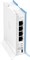 Точка доступа Mikrotik hAP lite TC Home Access Point 2,4 ГГц с двумя каналами, 4 портами Ethernet и блоком питания USB в корпусе типа Tower. 1000023934