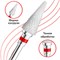 Красная керамическая фреза конусного типа предназначена для использования в аппаратном маникюре и педикюре. Этот товар производится компанией NailsProfi 1000024116