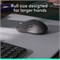 Беспроводная мышь Logitech Signature M650 L — для больших рук, 2 года работы от батареи, бесшумные щелчки, настраиваемые боковые кнопки, Bluetooth, для ПК/Mac/многофункциональных устройств/Chromebook — графитовый цвет. 1000024349
