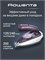 Фиолетовый утюг для одежды Rowenta First Class DA1511F1, предназначенный для использования в дороге 1000024956