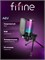 Черный микрофон FIFINE AmpliGame A6V с поддержкой RGB и USB - отличное решение для записи, стриминга и создания подкастов на компьютере 1000025562