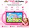 Планшет Oteeto TAB75, розовый – 7-дюймовый HD-дисплей, 6 ГБ ОЗУ, 256 ГБ памяти, четырехъядерный процессор, аккумулятор 3500 мАч, Wi-Fi, противоударный чехол с ручкой, обучающий и игровой планшет для детей 1000028532