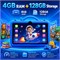 Планшет Oteeto TAB78, коричневый – 7-дюймовый HD IPS-дисплей, 4 ГБ ОЗУ, 128 ГБ памяти, Android 15, аккумулятор 3500 мАч, Wi-Fi 5G, противоударный защитный чехол из EVA (синий). 1000028578