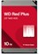 Внутренний жесткий диск Western Digital WD Red Plus 10 ТБ для сетевого хранилища (NAS) - 7200 об/мин, SATA 6 ГБ/с, CMR, кэш 512 МБ, 3,5 дюйма - WD100EFGX 1000027483