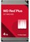 Внутренний жесткий диск Western Digital WD Red Plus для сетевого хранилища (NAS) — 4 ТБ, 5400 об/мин, SATA 6 Гбит/с, CMR, кэш 128 МБ, 3,5 дюйма — WD40EFZX 1000030030