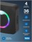 Беспроводной дверной звонок Intro MP100 с RGB подсветкой на батарейках, цвет - черный, имеет 36 мелодий 1000030320