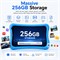 Планшет Modio M730 с 7-дюймовым HD-дисплеем, 6 ГБ ОЗУ + 256 ГБ памяти, Android 13, двойной камерой, аккумулятором 4000 мАч, Wi-Fi + одной SIM-картой, противоударным чехлом из EVA-материала с аксессуарами – синий. 1000030852