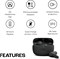 Беспроводные наушники JBL Wave Beam True Wireless, глубокие басы, удобная посадка, 32 часа работы от батареи, функция Smart Ambient, TalkThru, Hands-Free + VoiceAware, водо- и пылезащита - черные, JBLWBEAMBLK 1000031192