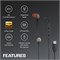 Внутриканальные наушники PHILIPS UE100BK/00 с улучшенным воспроизведением басов (14,2-мм неодимовый драйвер, эргономичный дизайн, кабель 1 м), черные 1000031298