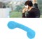 Беспроводной телефонный аппарат в стиле ретро с Bluetooth-приемником, наушниками для мобильных устройств и планшетов, встроенным динамиком и микрофоном для удобного общения, окрашенный в синий цвет 1000031955