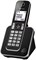 Черный телефон Panasonic KX-TGD310, работающий по беспроводной технологии 1000031957