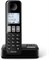 Черный телефон Philips D2551B/01 с экраном 1,8 дюйма и одной кнопкой, работающий без проводов 1000032016