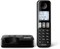 Черный телефон Philips D2551B/01 с экраном 1,8 дюйма и одной кнопкой, работающий без проводов 1000032016
