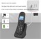 Беспроводной телефон DECT с опознаванием номера, одним аппаратом, высококачественным экраном, усиленной связью, предназначенный для использования как дома, так и в офисе, с функцией громкого режима 1000032041