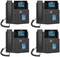 Набор из четырех настольных SIP-телефонов Fanvil IP Phone X4U с гигабитным подключением и двухцветным ЖК-дисплеем 1000032192