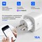 Умная розетка WiFi Tuya с программным обеспечением для умного дома, совместимая с Алисой, обладает функцией установки таймера на включение, цвет - белый, мощность до 16 ампер 1000032330